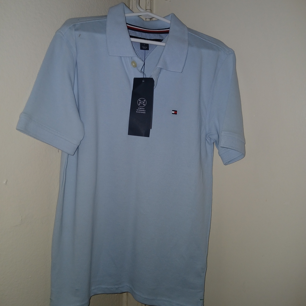 Tommy Hilfiger Light Blue Kids Polo Shirt